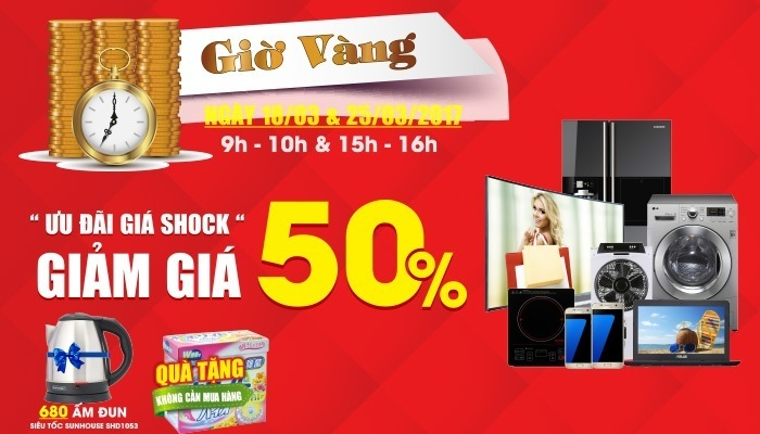 Giờ vàng giá sốc tại Nguyễn Kim